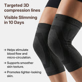 3D Compression Knee Sleeves –Say Goodbye to Saggy, Uneven-Looking Legs