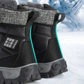 (⏰Limited Time Discount 49% off)Men's Thick Warm Snow Boots Wide Toe Anti-skid Fur Lined Leather Boots Waterproof Winter Hiking Boots