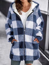 Women Oversized Hoodie Plaid Loose Overcoat (Buy 2 Free Shiping)