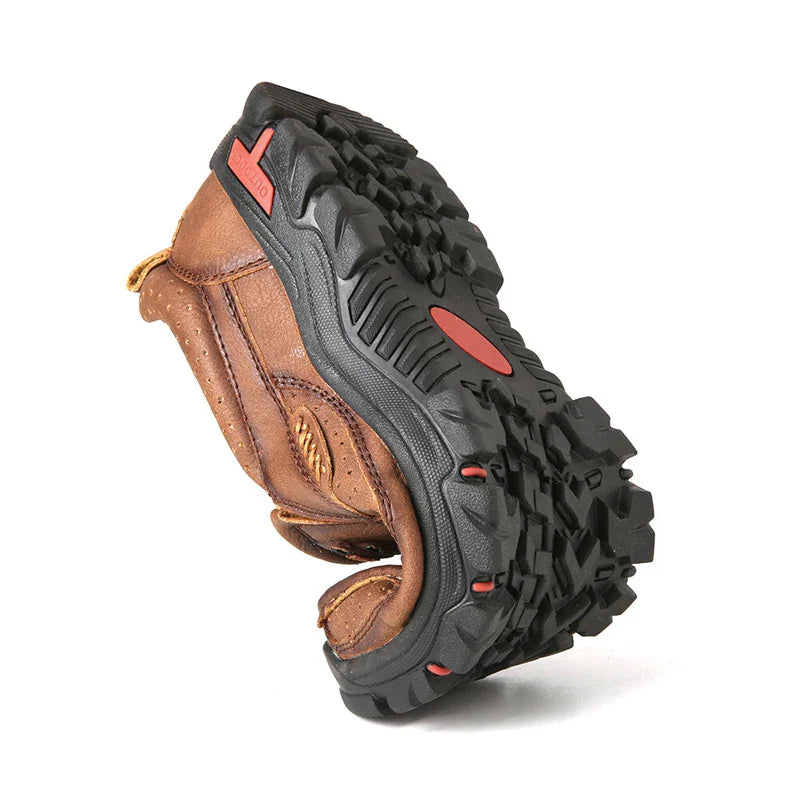 Men's Non-slip Walking Leather Lightweight Breathable Casual Loafers