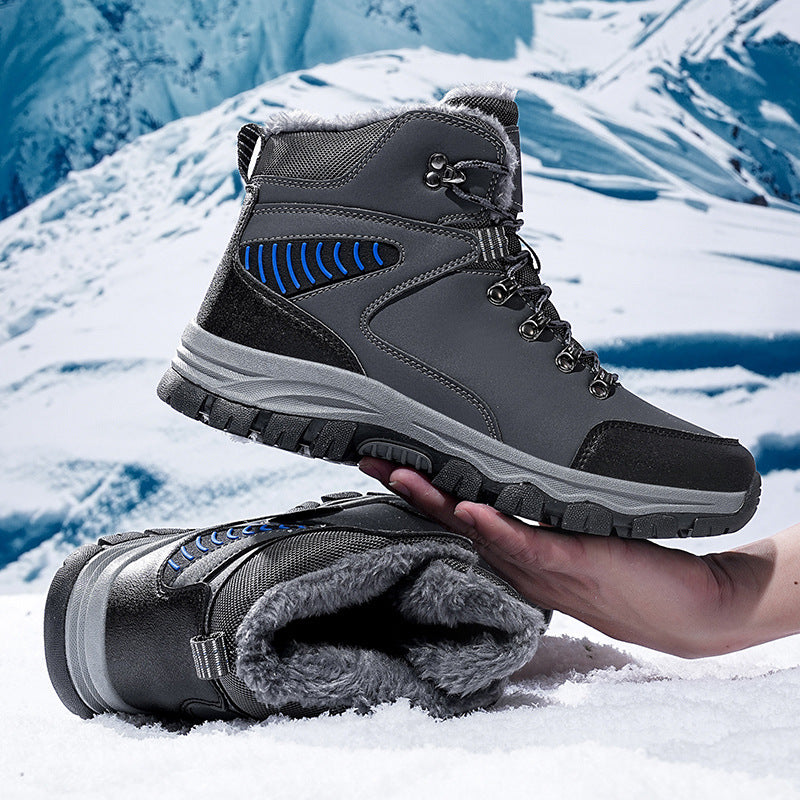 (Limited Time Event 49% OFF) Men’s Winter Waterproof and Cold Warm Snow Boots Orthopedic Arch Support Wide Toe Work Boots