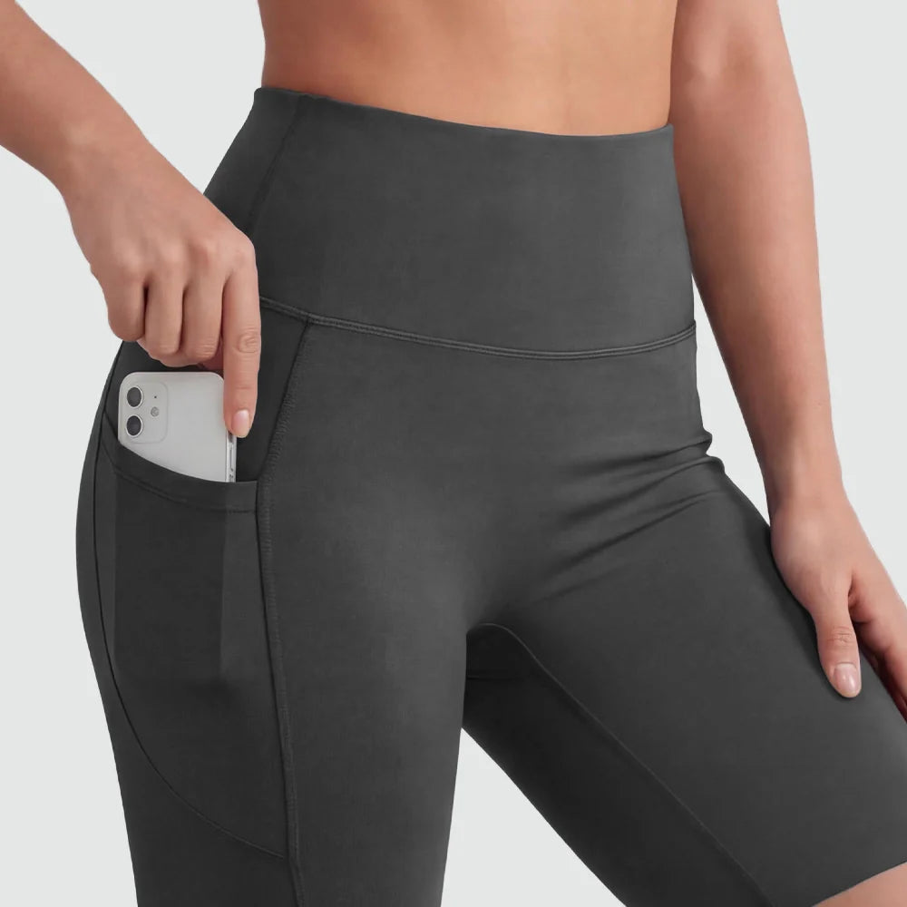 Pocket 3D Anti-Cellulite Sculpting Short Leggings