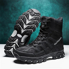 (⏰Limited Time Discount 49% off) Men's Lightweight  Breathable Durable Anti-slip Hiking Boots Combat Army Boots Work Boots