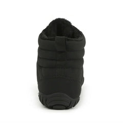 Men's Warm Fleece Barefoot Boots Wide Toe Orthopedic Support Snow Boots Waterproof Non-Slip Winter Boots