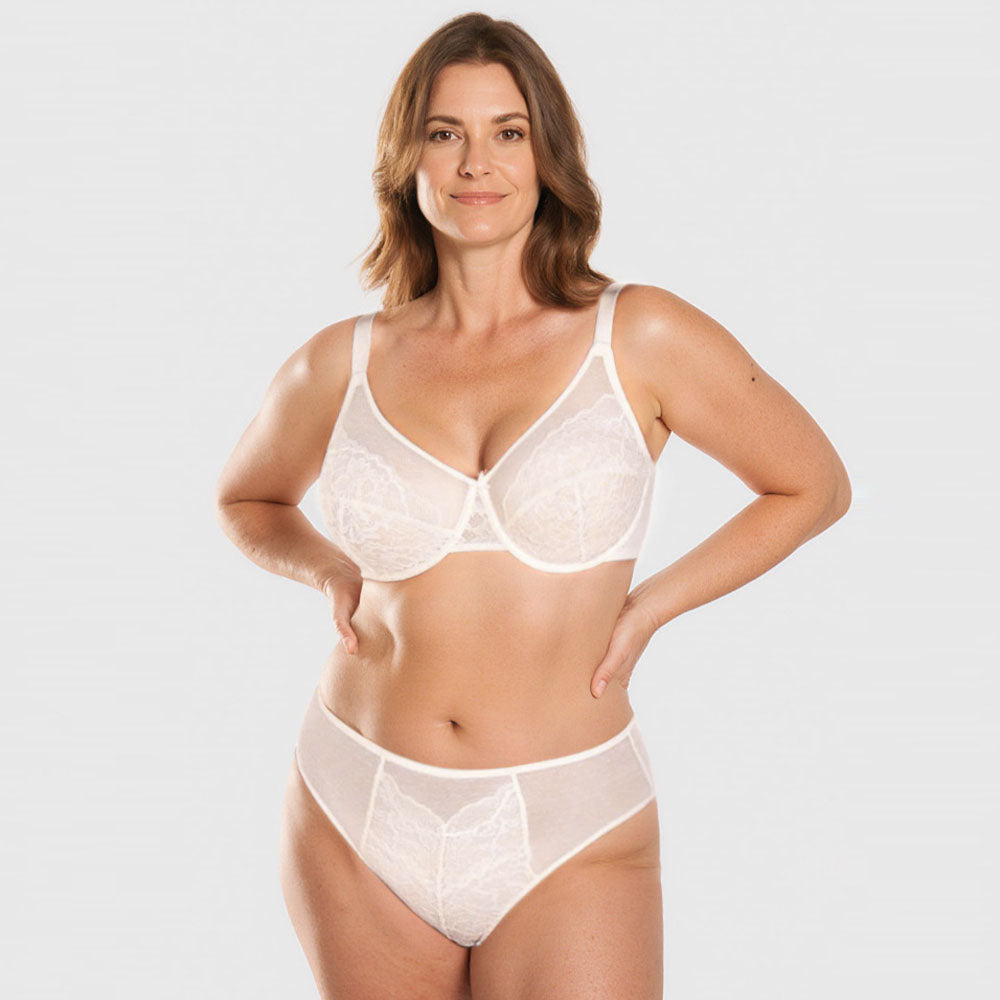 Unlined Lace Underwire Bra